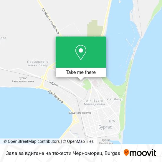 Карта Зала за вдигане на тежести  Черноморец