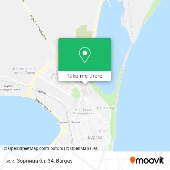 ж.к. Зорница бл. 34 map