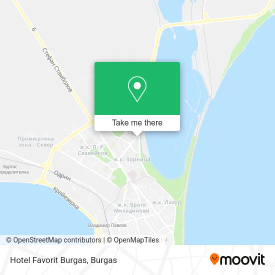 Карта Hotel Favorit Burgas
