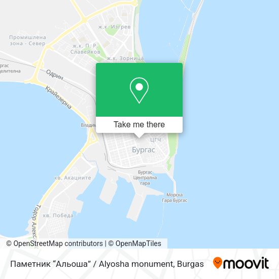 Карта Паметник “Альоша” / Alyosha monument