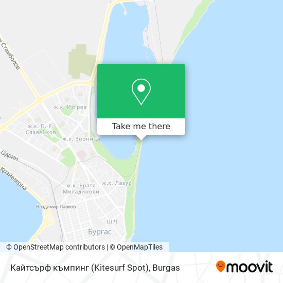 Кайтсърф къмпинг (Kitesurf Spot) map