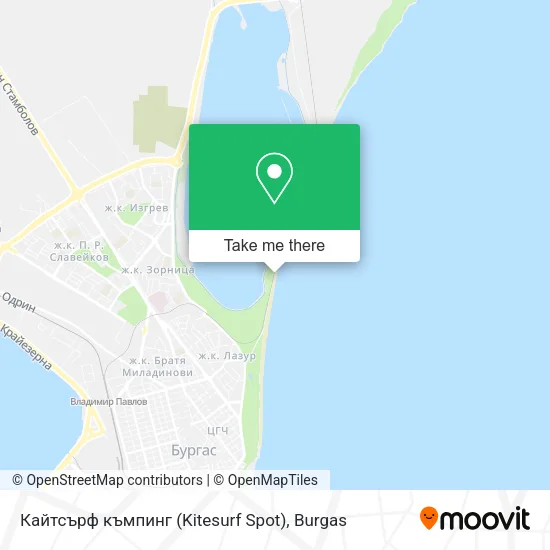 Карта Кайтсърф къмпинг (Kitesurf Spot)