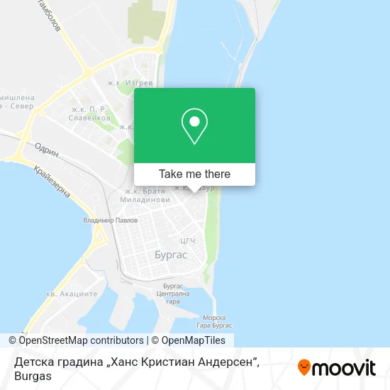 Карта Детска градина „Ханс Кристиан Андерсен”