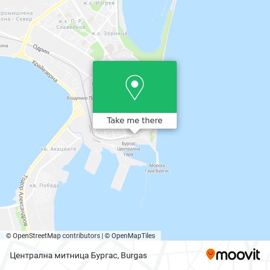 Централна митница Бургас map