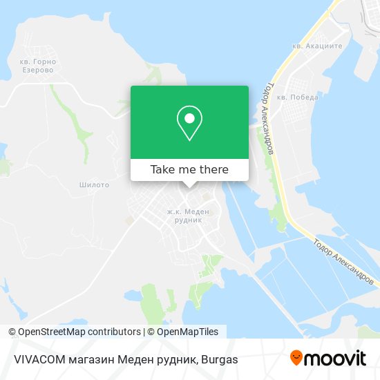 VIVACOM магазин  Меден рудник map