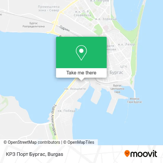Карта КРЗ Порт Бургас
