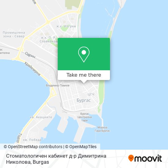 Карта Стоматологичен кабинет д-р Димитрина Николова