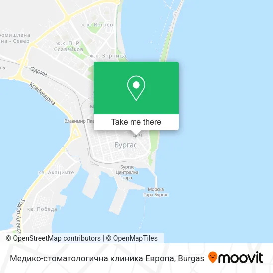Карта Медико-стоматологична клиника  Европа