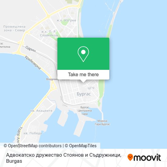 Карта Адвокатско дружество Стоянов и Съдружници
