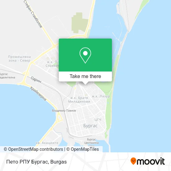 Карта Пето РПУ Бургас