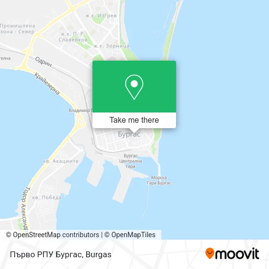 Карта Първо РПУ Бургас