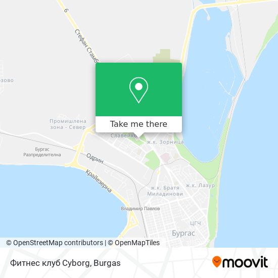 Фитнес клуб  Cyborg map