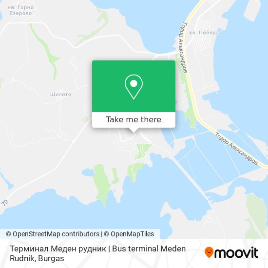 Терминал Меден рудник | Bus terminal Meden Rudnik map