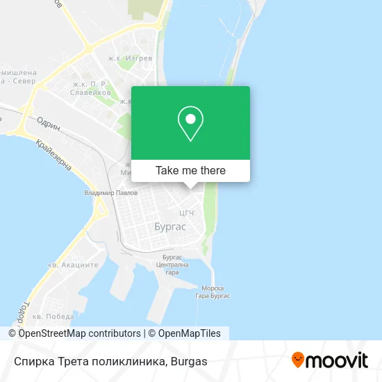 Карта Спирка  Трета поликлиника