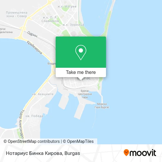Карта Нотариус Бинка Кирова