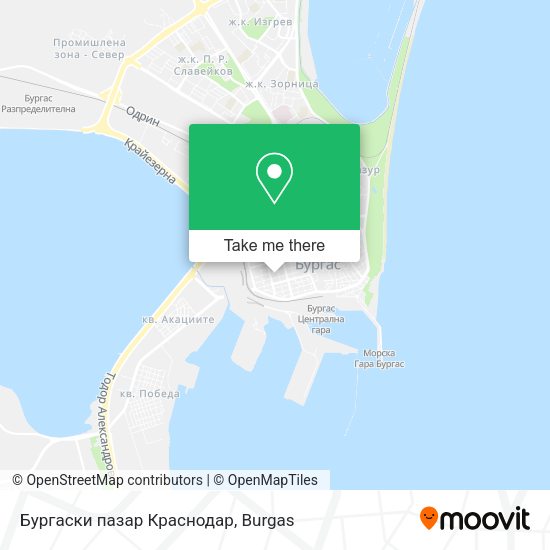 Карта Бургаски пазар  Краснодар