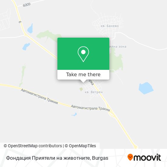 Фондация  Приятели на животните map