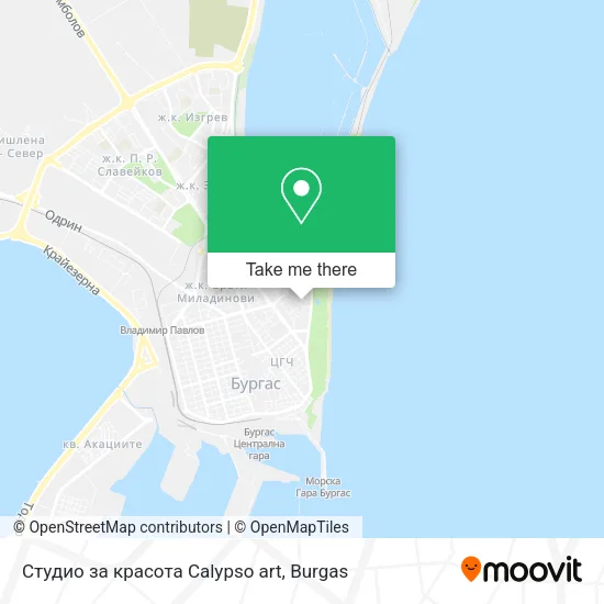 Карта Студио за красота Calypso art