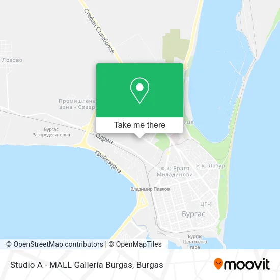 Карта Studio A - MALL Galleria Burgas