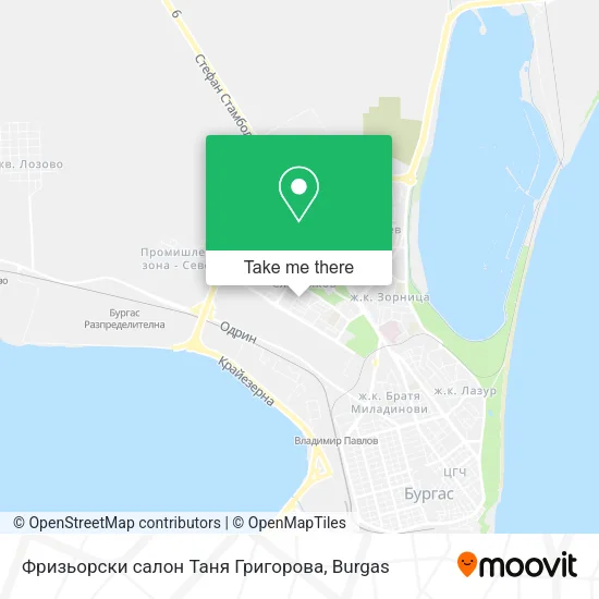 Карта Фризьорски салон  Таня Григорова