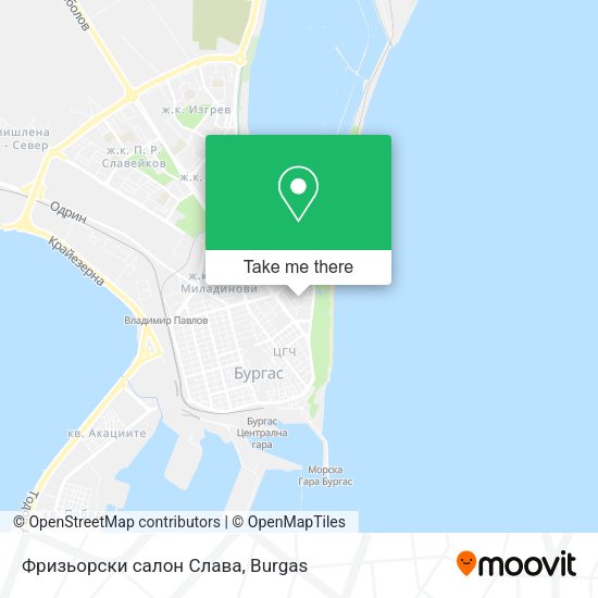 Фризьорски салон  Слава map
