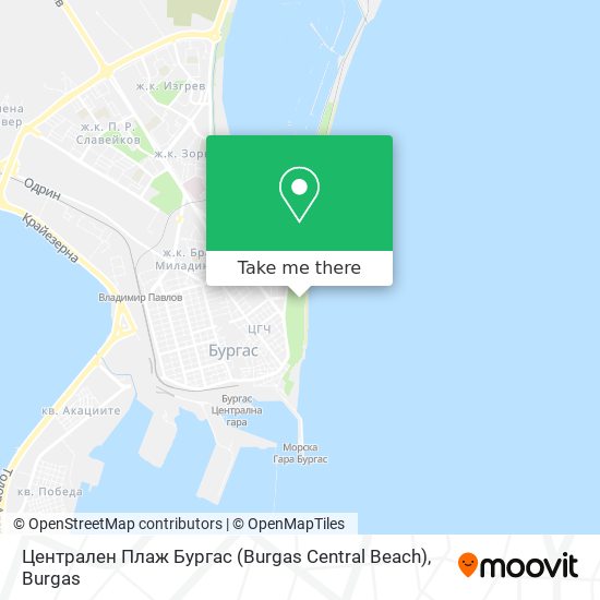 Централен Плаж Бургас (Burgas Central Beach) map