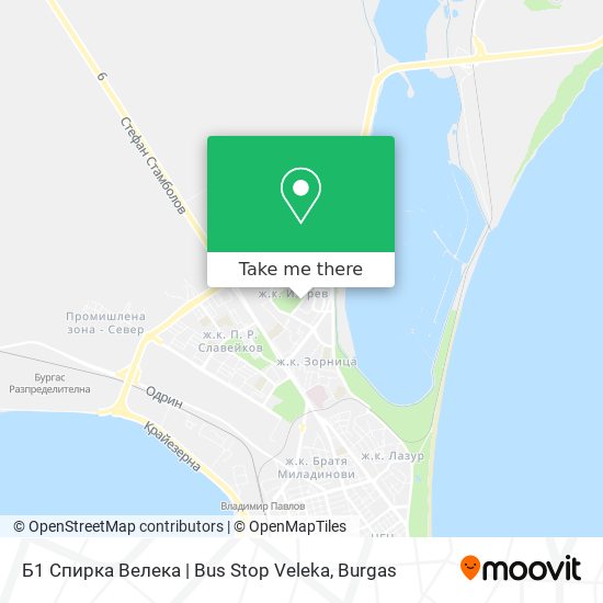 Б1 Спирка Велека | Bus Stop Veleka map