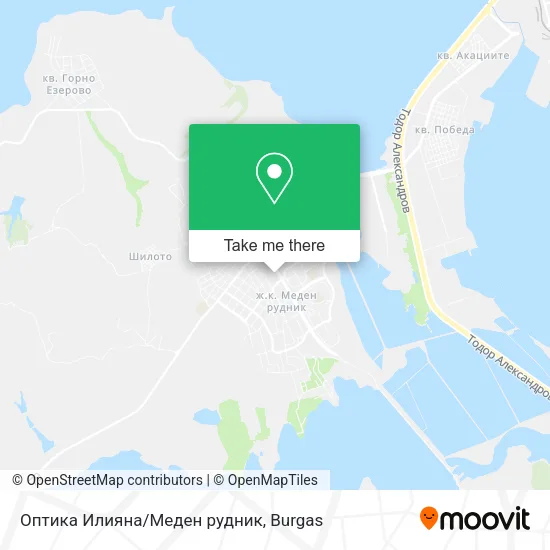 Карта Оптика Илияна/Меден рудник