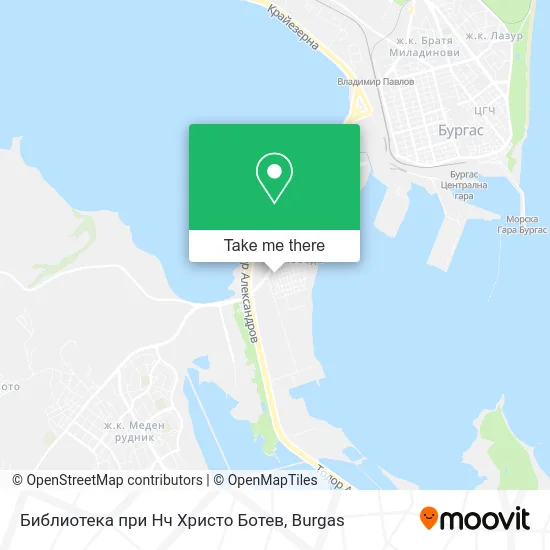 Карта Библиотека при Нч Христо Ботев
