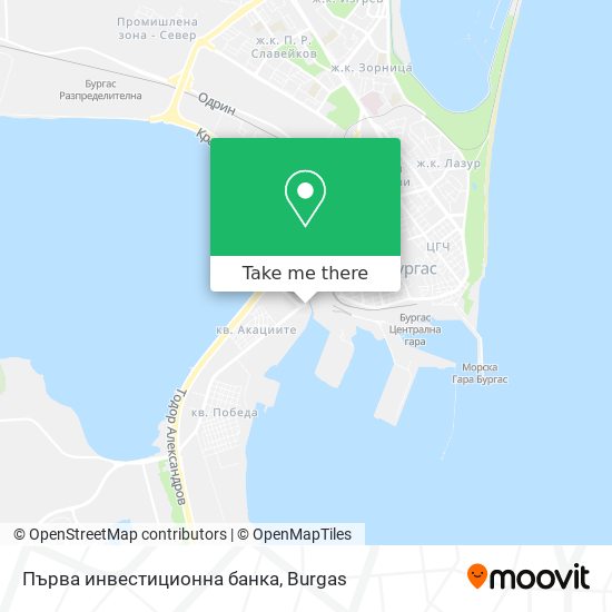 Първа инвестиционна банка map