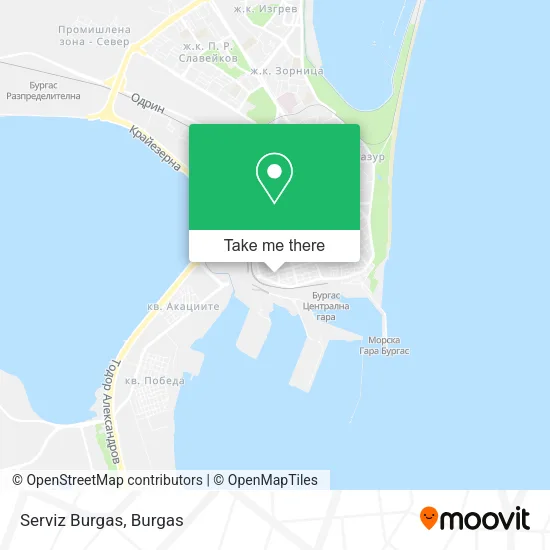 Карта Serviz Burgas