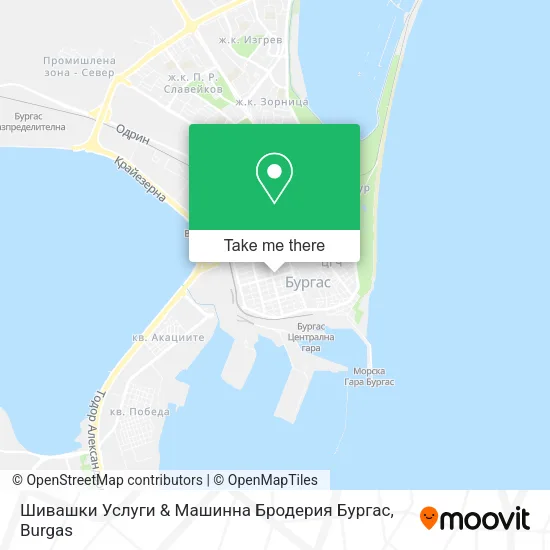 Карта Шивашки Услуги & Машинна Бродерия Бургас
