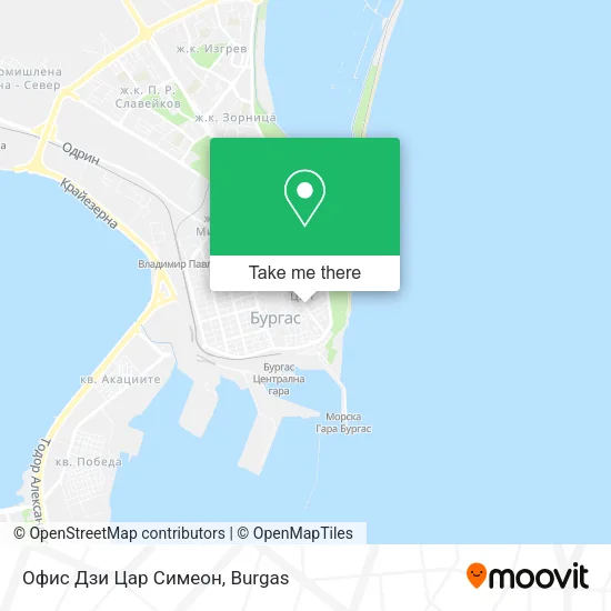 Карта Офис Дзи Цар Симеон