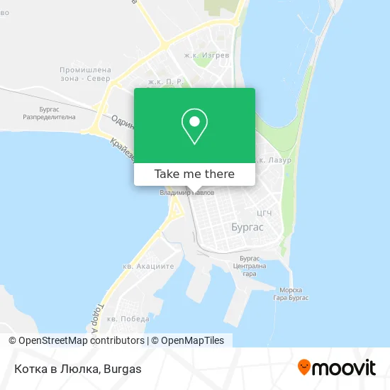 Карта Котка в Люлка