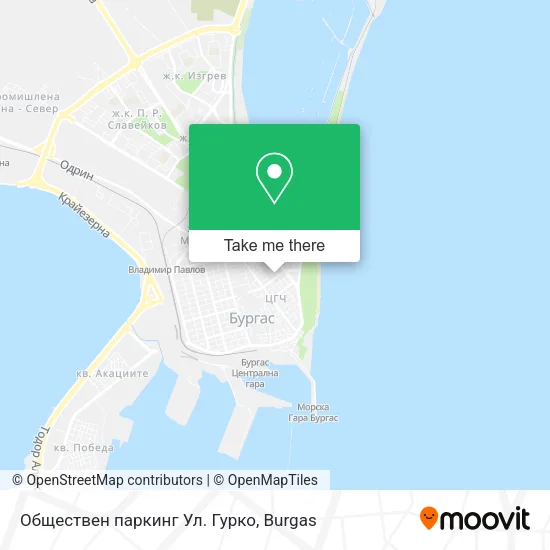 Карта Обществен паркинг Ул. Гурко