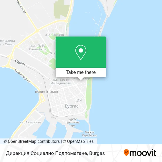 Карта Дирекция Социално Подпомагане