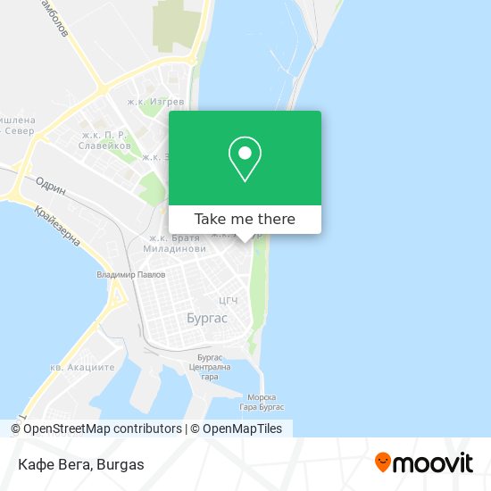 Карта Кафе Вега