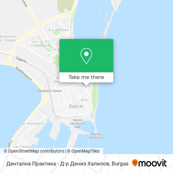 Карта Дентална Практика - Д-р Дениз Халилов