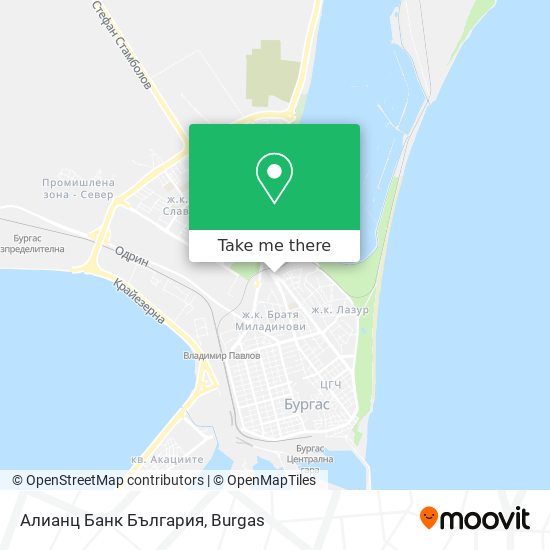 Алианц Банк България map