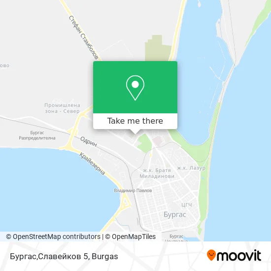 Бургас,Славейков 5 map