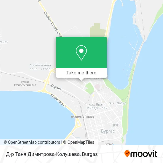 Карта Д-р Таня Димитрова-Колушева