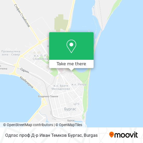Одпзс проф Д-р Иван Темков Бургас map