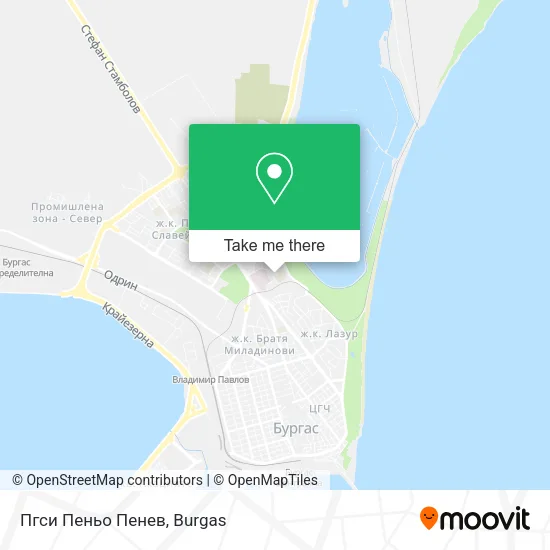 Карта Пгси Пеньо Пенев