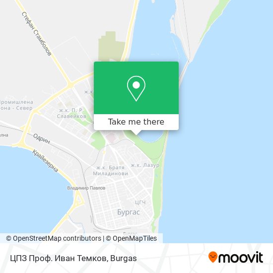 ЦПЗ Проф. Иван Темков map