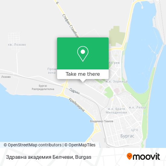Здравна академия Белчеви map