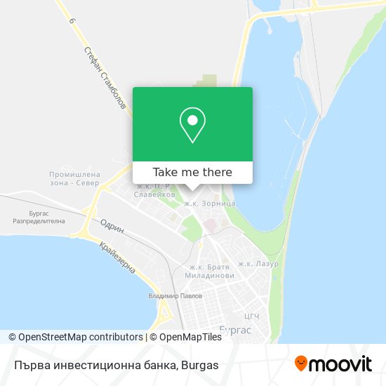Първа инвестиционна банка map