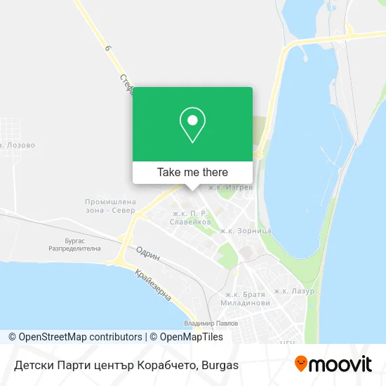 Карта Детски Парти център Корабчето