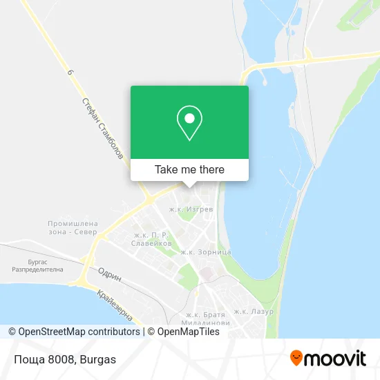 Карта Поща 8008