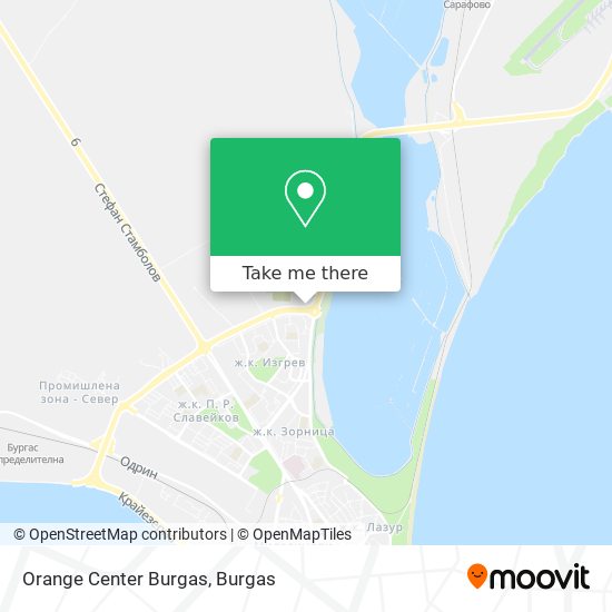 Orange Center Burgas map