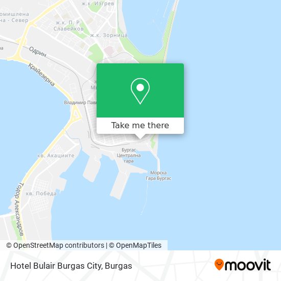 Hotel Bulair Burgas City map